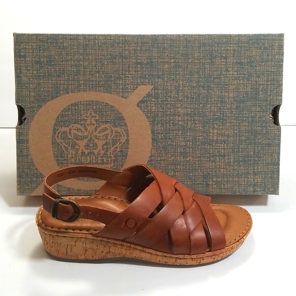 Born Womens Laila Slingback Sandals Brown